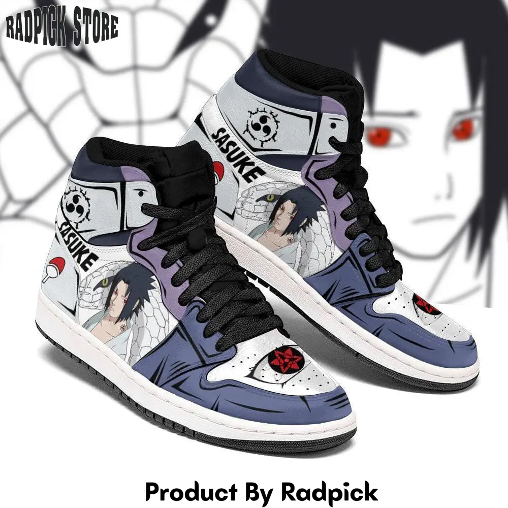 Uchiha sasuke orosasu air jordan high top sneakers anime  rp0352674